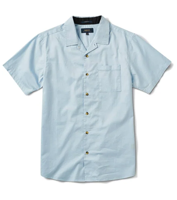 Well Worn Organic Cotton Button Up Shirt Light Blue - S