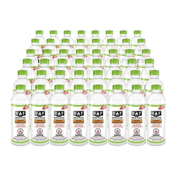 Regal Flame Ultra Pure Ventless Bio Ethanol Fireplace Fuel - 48 Quarts