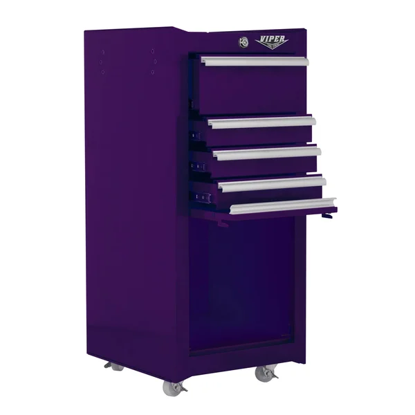 Viper Tool Storage 16-in 4-Drawer Tool/Salon Cart, Purple V1804pur
