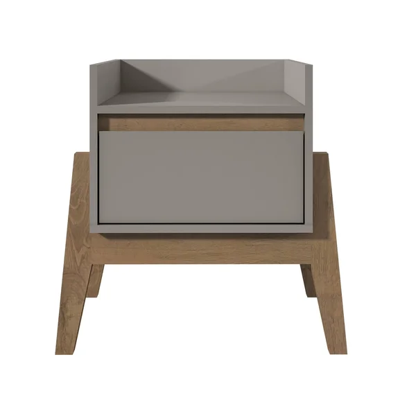 Essence 1-full Extension Drawer Nightstand - Grey