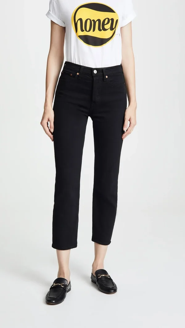 Levi&s Women's Wedgie Straight Jeans - Black Heart, 24