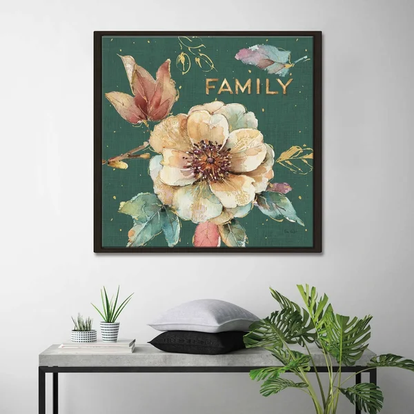Lisa Audit Spiced Nature XVII Teal Giclee Stretched Canvas Wall Art - 31.5x22 x 31.5x22