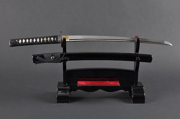 Handmade Sword - Japanese Wakizashi Sword, Practical, Hand Forged, 1045/1060/1080 Carbon Steel, Heat Tempered, Full Tang, Sharp