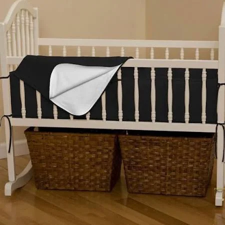 Carousel Designs Solid White Crib Bumper