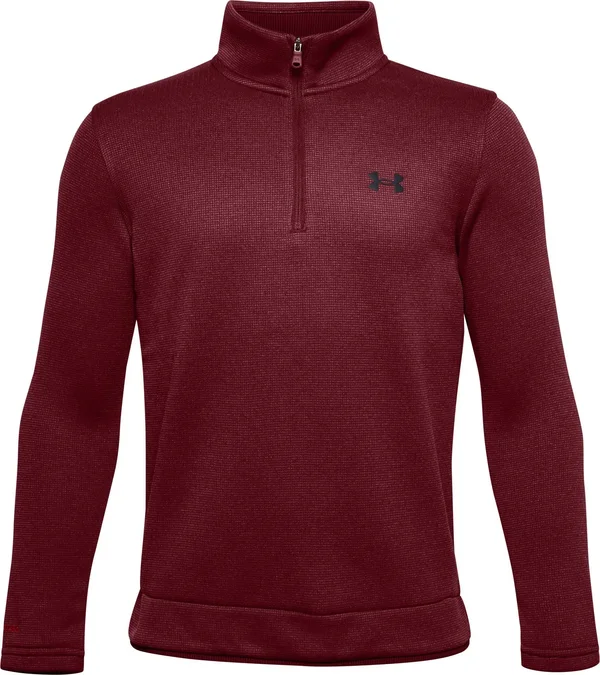 Under Armour Boys&& Sweaterfleece Zip - Red, Youth Large