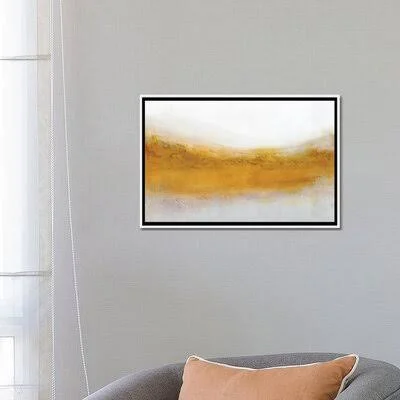 &Gold Rush& by KR Moehr - Painting Print East Urban Home Size: 18x22 H x 26x22 W x 1.5x22 D - Format: White Framed Canvas