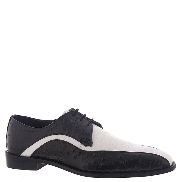Stacy Adams Trevi Leather Sole Bike Toe Oxford Shoes Black/White 25367-111 - 8