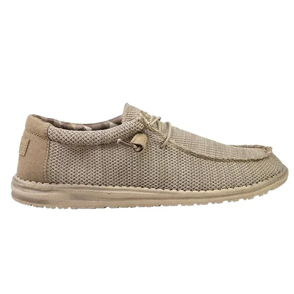 Hey Dude Wally Sox Classic Shoes for Men - Beige - 13M