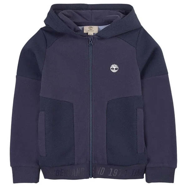 Timberland Kids - Navy Logo Hoodie - Boy - 14 Years - Navy - Track Jackets