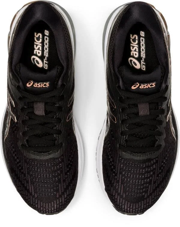 Asics GT-2000 8 Women's Shoes Black/Rose Gold : 5 2A - Narrow