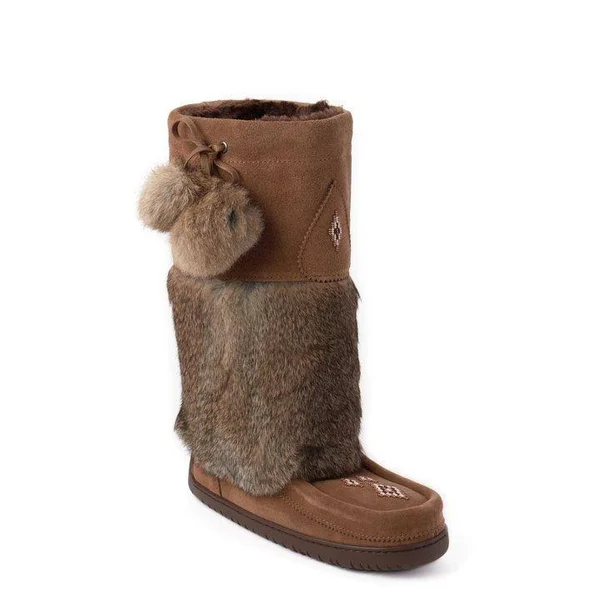 Manitobah Mukluks Women's Snowy Owl Suede Boot Oak 6