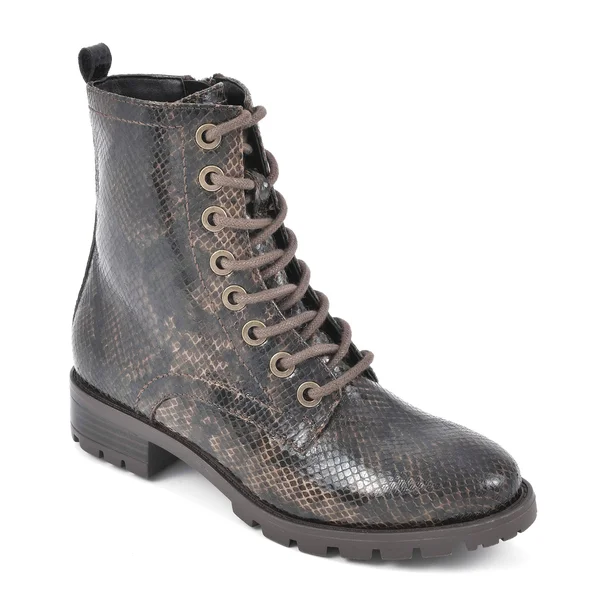 Women's White Mountain Danvers Combat Bootie - Size: 9, Brown