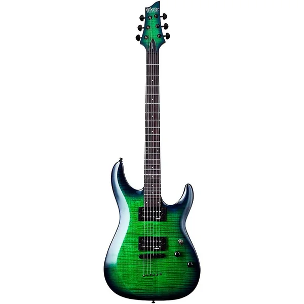 Schecter Guitar Research C-6 Elite 6-String Electric Aquaburst