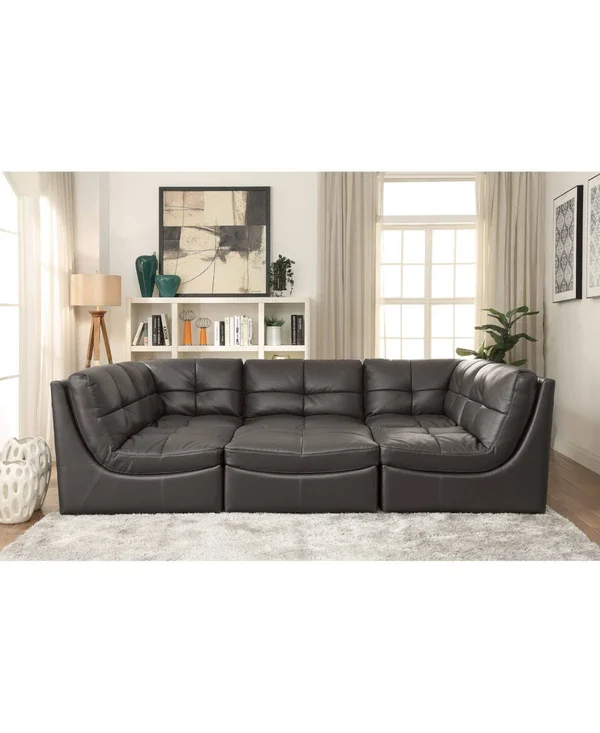 Furniture of America Onta Contemporary Ottoman - Grey
