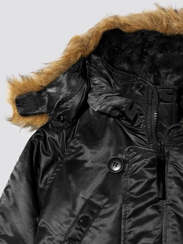 Alpha Industries N-3B Parka Y - Black - YS 8
