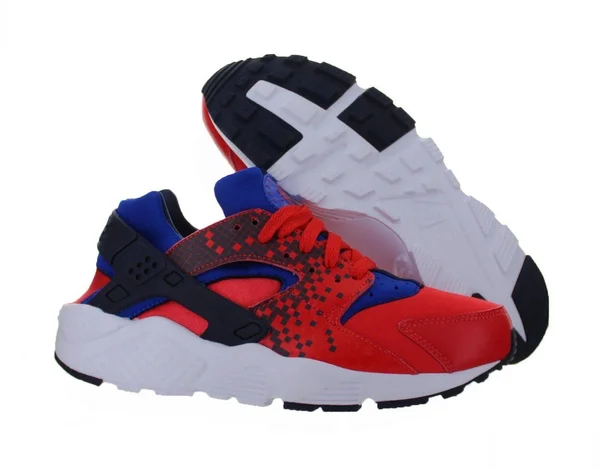 Nike Huarache Run Print GS Light Crimson Obsidian Racer Blue White 704
