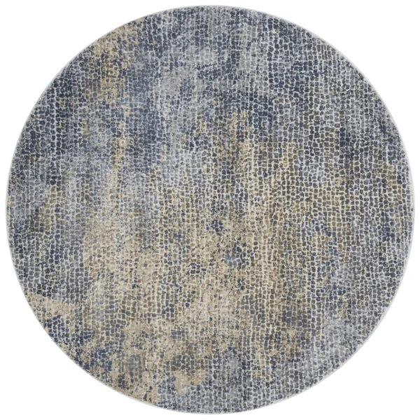 Loloi Patina PJ-05 7&10x22 Round Ocean, Gold Rug