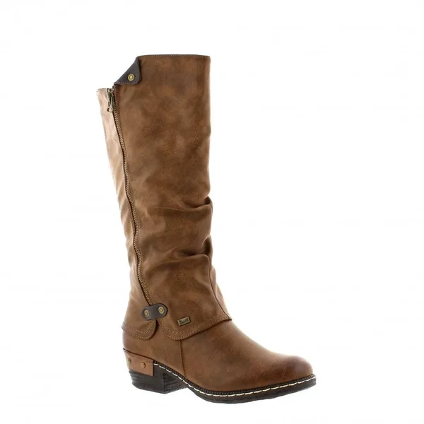 Rieker 93655-26 Womens Knee High Boots Tan 37 EU
