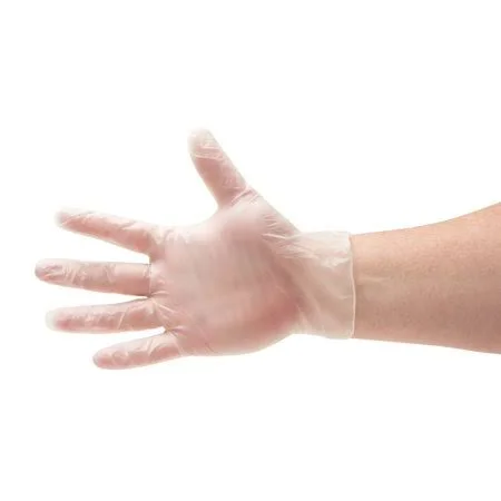 Clear Disposable Food Service Gloves, Vinal Cooking Glove, Size: X-Large, Latex Free, Thick: 2 mil, Food-Grade Safe Supplies - 2