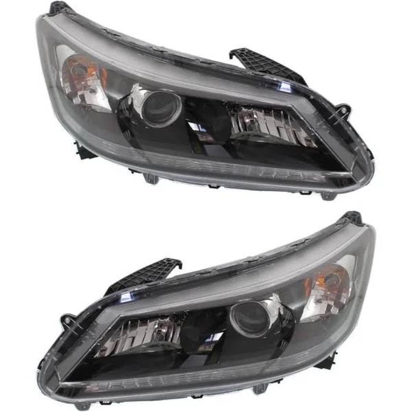 Replacement Headlight Clear Lens - Composite Driver and Passenger SIDE, 1-Year Unlimited-mileage Warranty SET-REPH100321