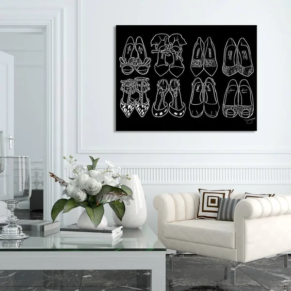 Picture Perfect International by Jodi Shoe Goals Giclee Print Canvas Wall Art - 30 Inches x 40 Inches x 1.5 Inches