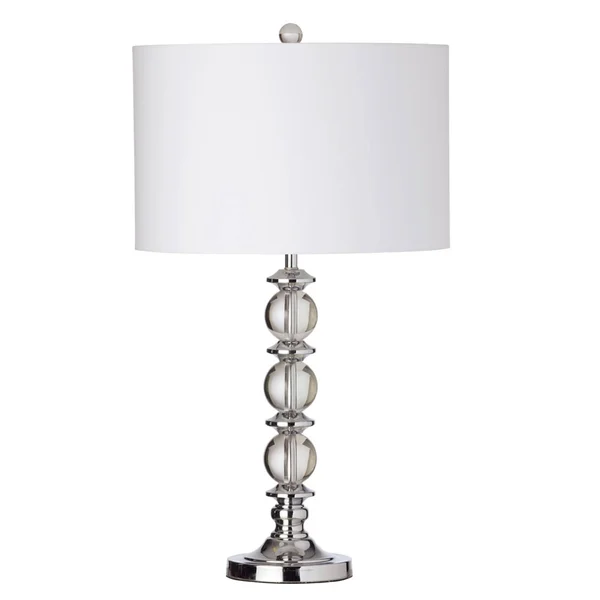 Dainolite C39T-PC 1 Light Crystal Table Lamp Polished Chrome Finish