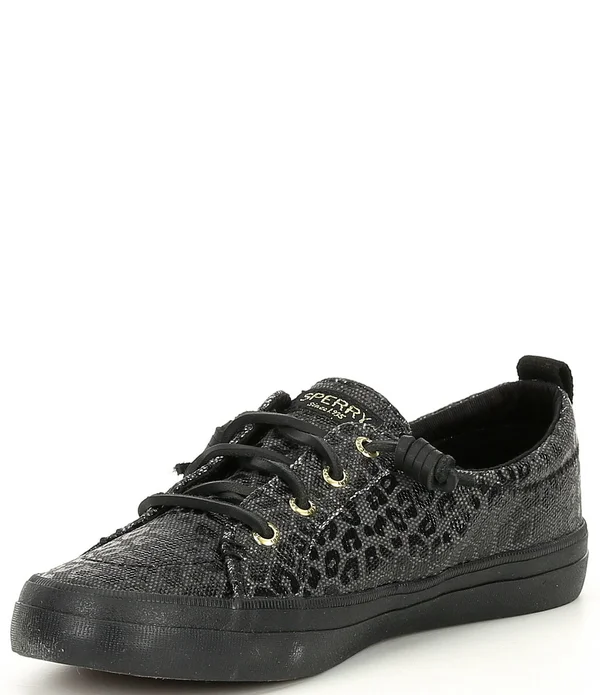 Sperry Women's Crest Vibe Animal Print - Tan/ Black - 7