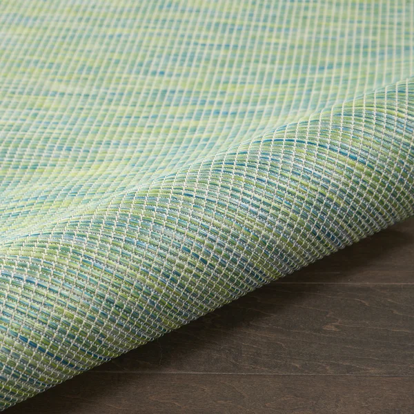 Nourison POS01 Positano Blue/Green Area Rug- 8& x Round