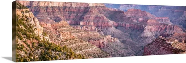 Panoramic View of Canyon from Grandview Point - Grand Canyon National Park, Arizona, Canvas Wall Art, 60x20, Great Big Canvas