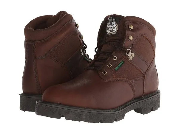 Georgia Boot Men's 6 in. Homeland Waterproof Work Boot, G106, Brown