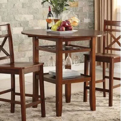 Addalyn Counter Height Table in Cherry Gracie Oaks Color: Cherry