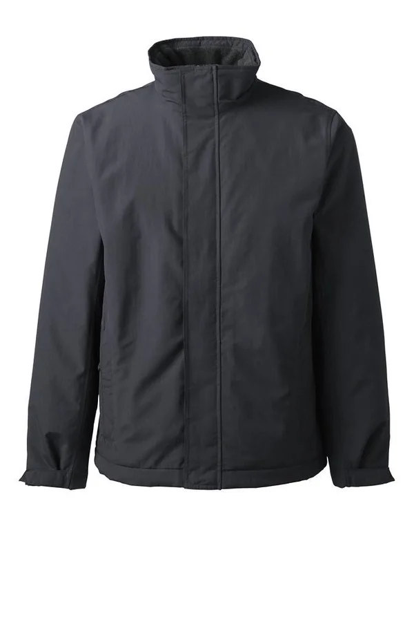 School Uniform Men's Big Sport Squall Jacket - Lands& End - Gray - 4XL