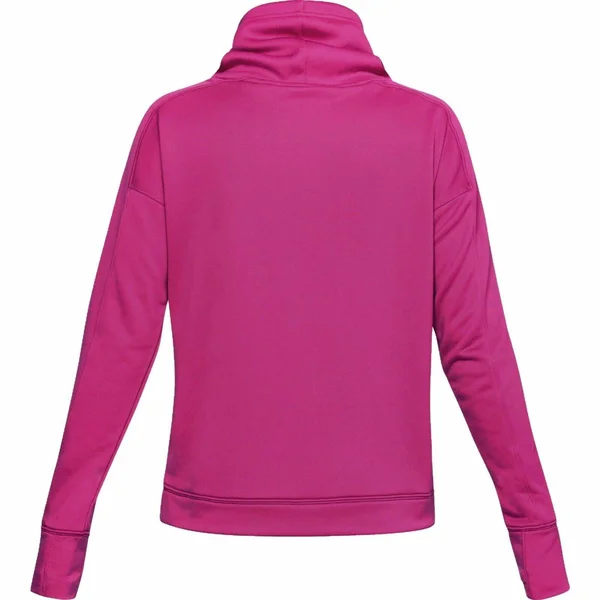 Under Armour Women's Tech Terry Graphic Funnel Neck Hoodie - Pink - XL