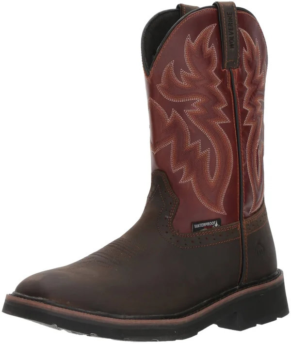 Wolverine Rancher Wellington Steel Toe 10.5 Men's Rust