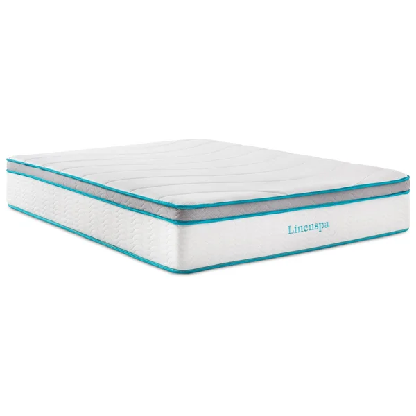 Linenspa Essentials 12" Gel Hybrid, Twin Mattress in A Box