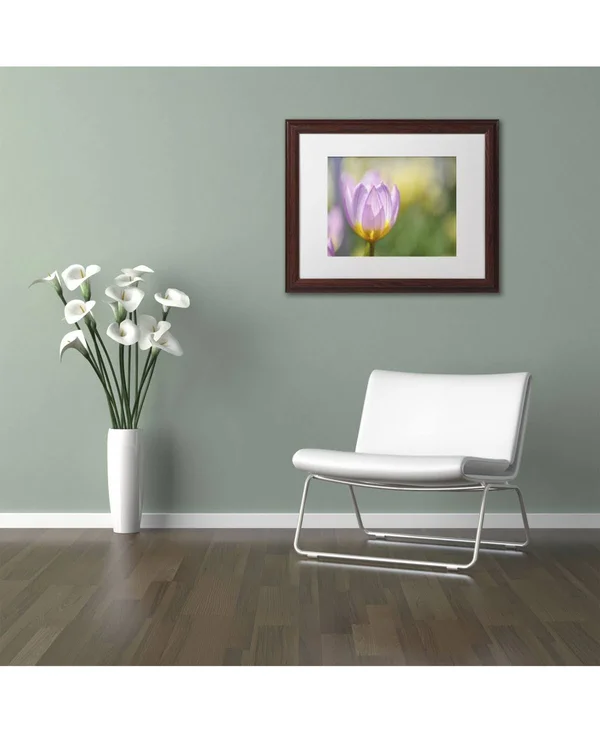 Trademark Fine Art Tulip ?Lilac Wonder& by Cora Niele Framed Photographic Print - Size: 11x22 H x 14x22 W x 0.5x22 D - Frame Colo