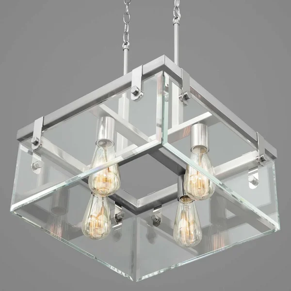 Progress Lighting P350090-009 Glayse Semi Flush Mount Light - Brushed Nickel
