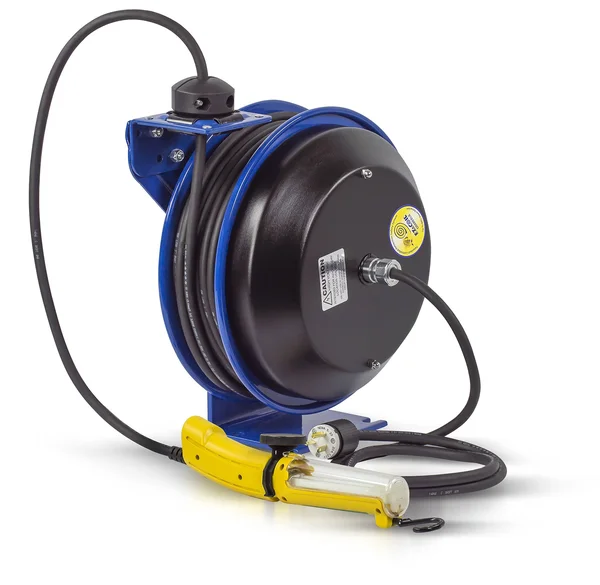 Coxreels EZ-PC13-5016-D Safety Spring Rewind Power Cord Reel: Fluor