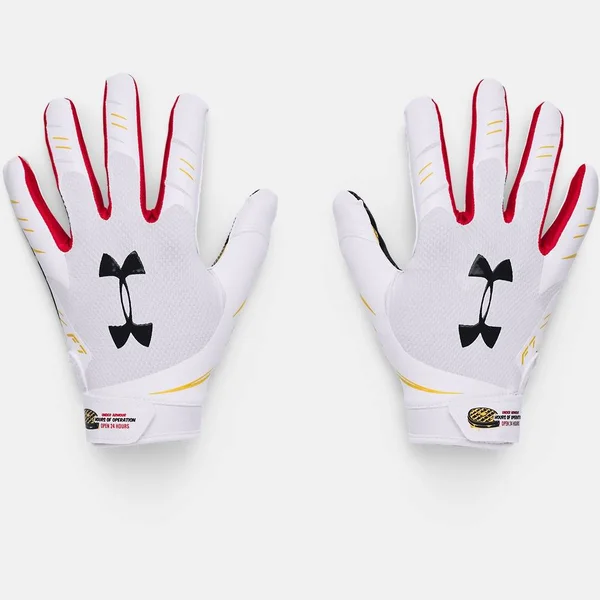 Under Armour Adult F7 Novelty Football Receiver Gloves 2020 - XL, White