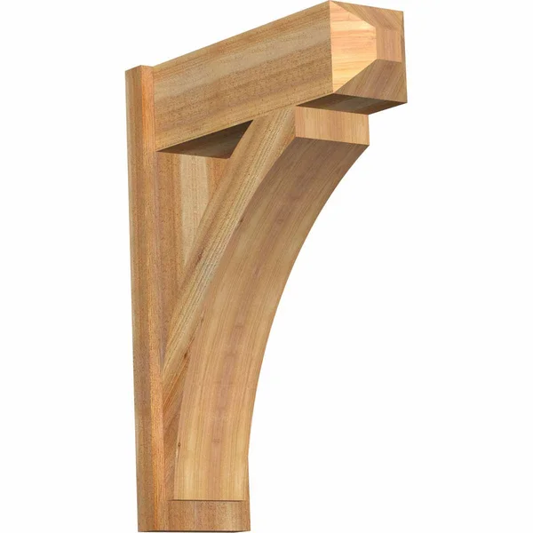 Ekena Millwork 8 in. x 32 in. x 24 in. Thorton Craftsman Rough Sawn Western Red Cedar Outlooker
