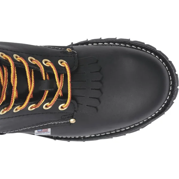 Carolina Men's 9x22 Domestic Logger Boot - 922 7.5, D, Black