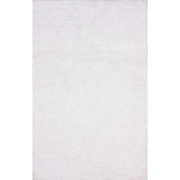 nuLOOM Maginifique Hand Tufted Shag Rug, 3& x 5&, Snow