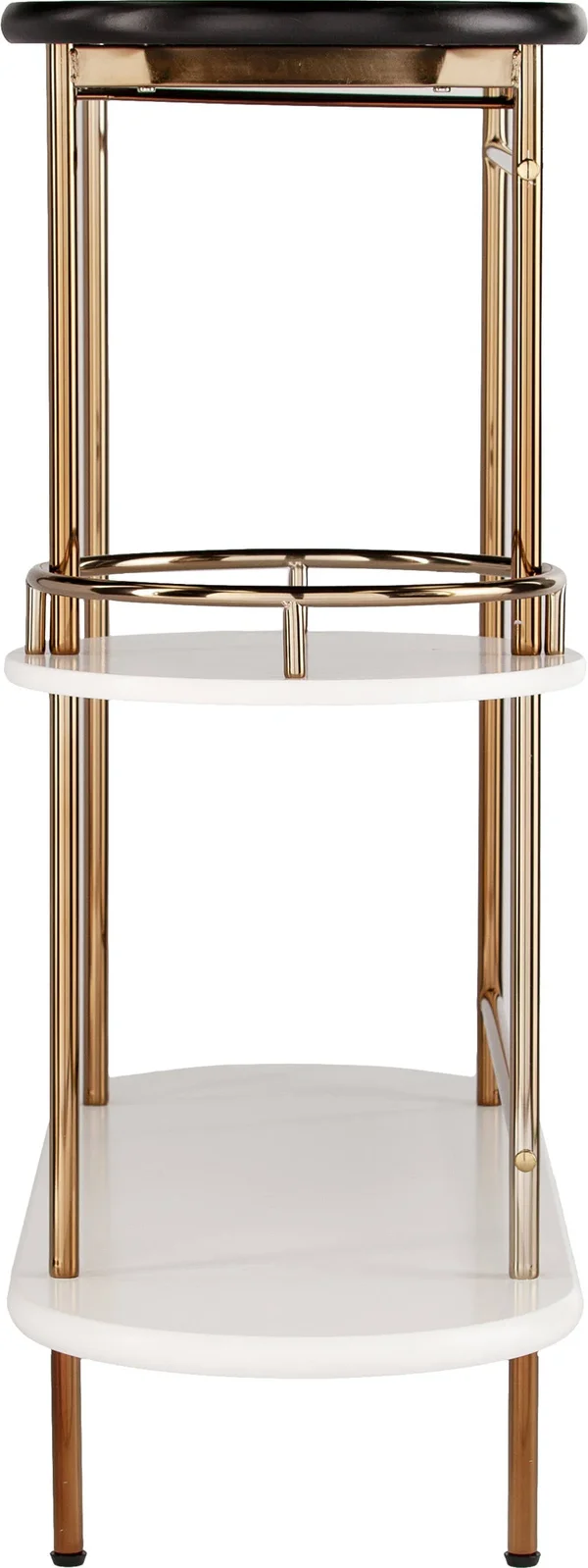 Southern Enterprises Dagney Wine & Bar Table with Glassware Storage