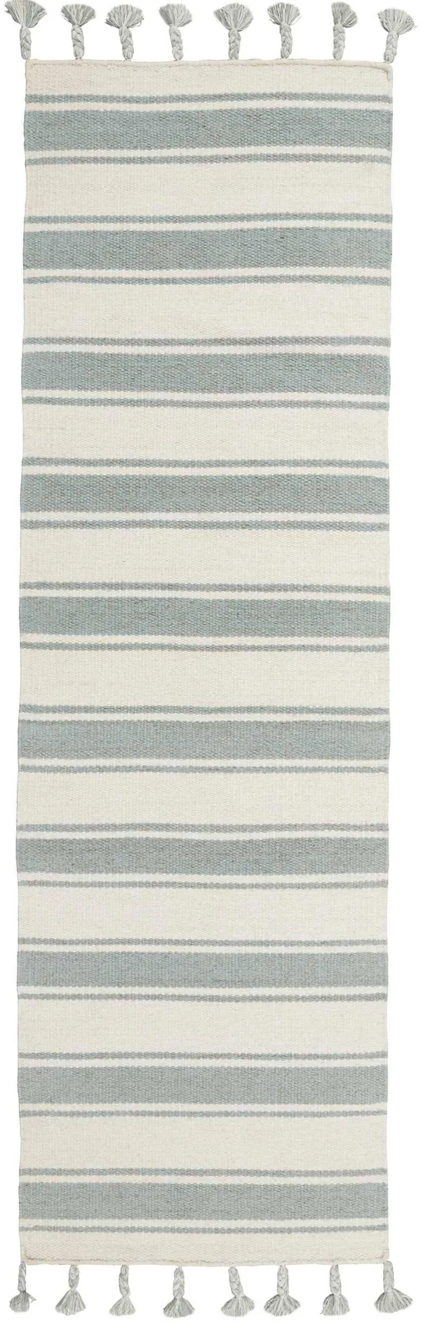 Nourison Solano Area Rug - Ivory/Spa, 2&3x22 x 8&