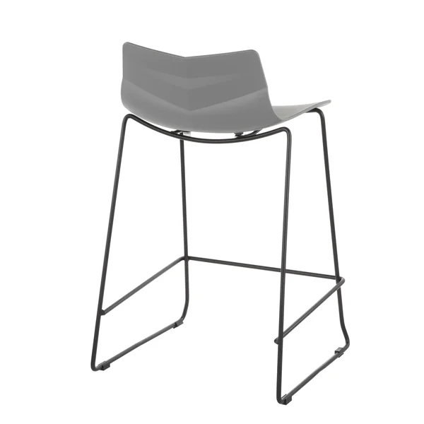 LumiSource Arrow Contemporary Counter Stool in Black and Grey Set of 2