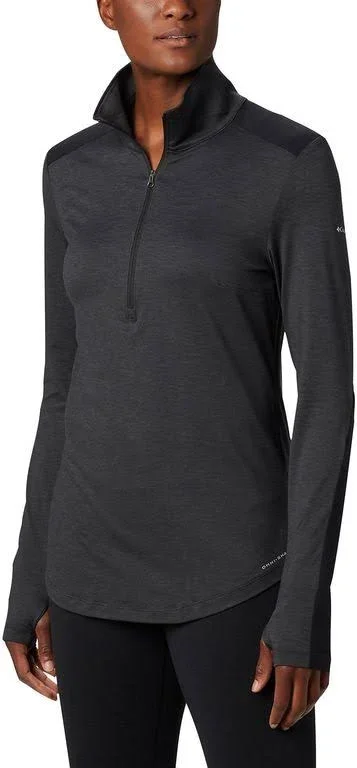 Columbia Women's Place to Place 1/2-Zip Shirt Black Xs