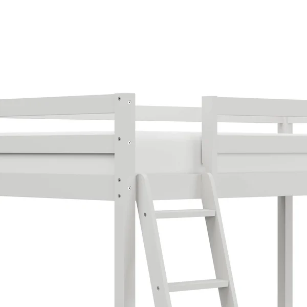 Hillsdale Caspian Twin Study Loft with Chair, White
