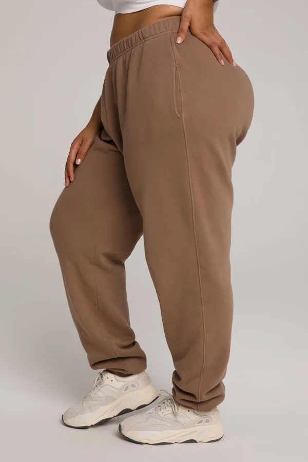 Good American Women's Boyfriend Sweatpants - Brown - Size 8/XXXXXL