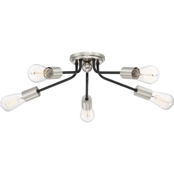 Quoizel LTT1628EK Latitude Flush Mount Light - Earth Black