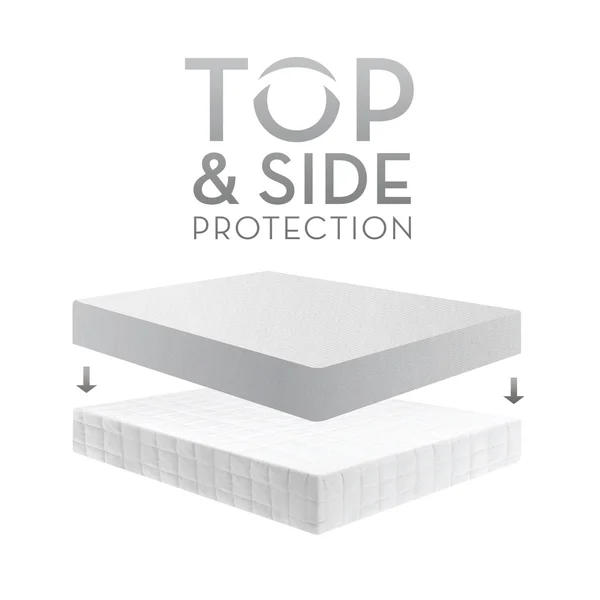 Malouf Five 5ided Split Queen Smooth Mattress Protector